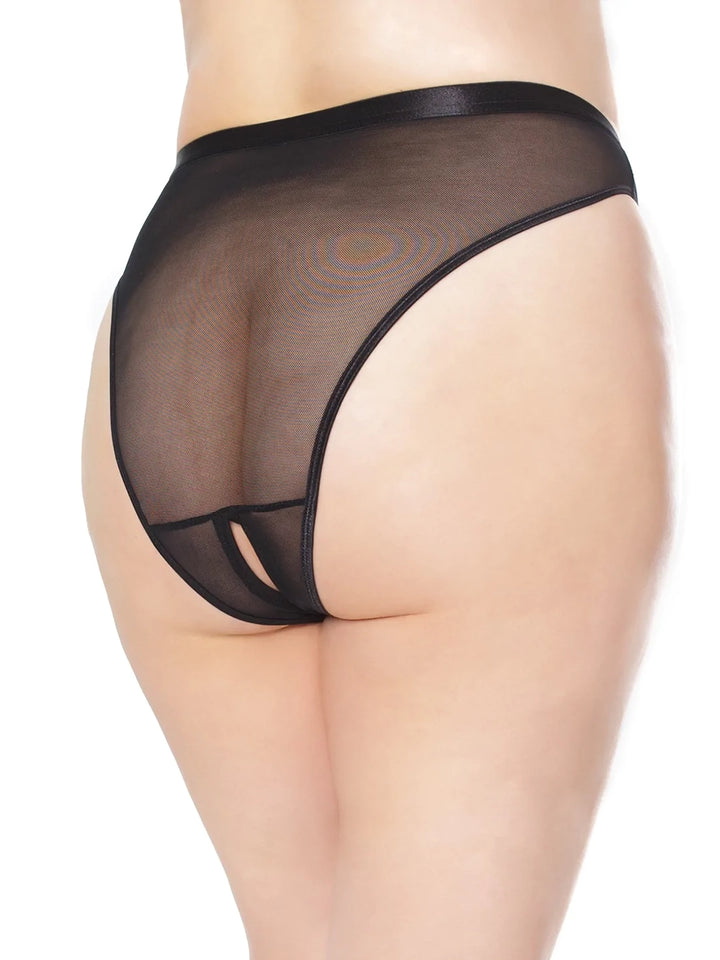 Mesh Crotchless Brief