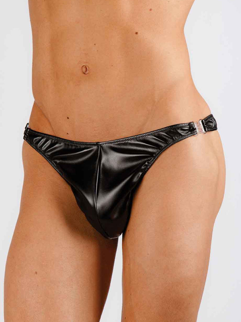 Matte Wetlook Clip Thong