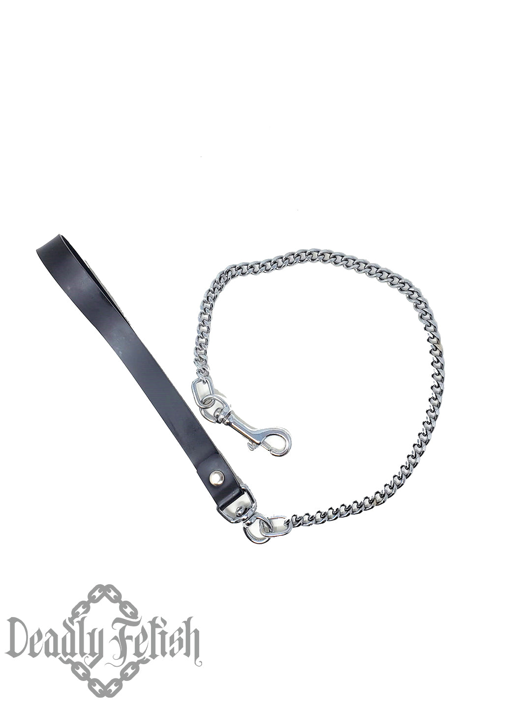 Deadly Fetish Latex: Latex and Chain Leash