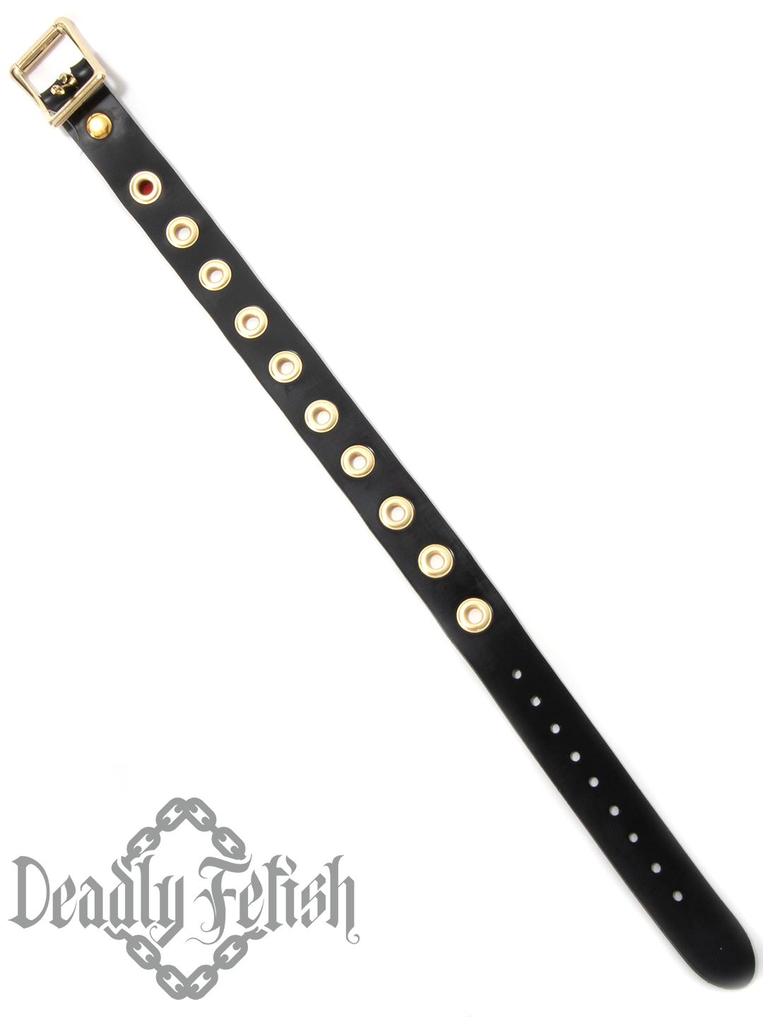 Deadly Fetish Made-to-Order Latex: Basic Choker with Grommets