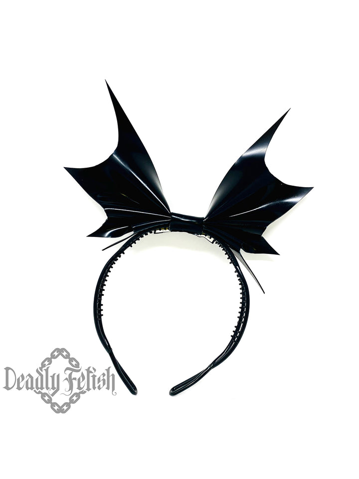 Deadly Fetish Latex: Vault Bat Bow Headband