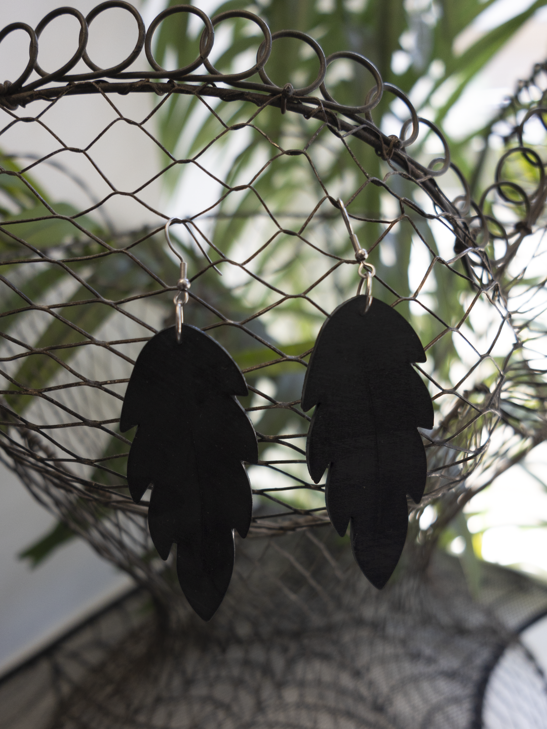 Latex Feather Earrings