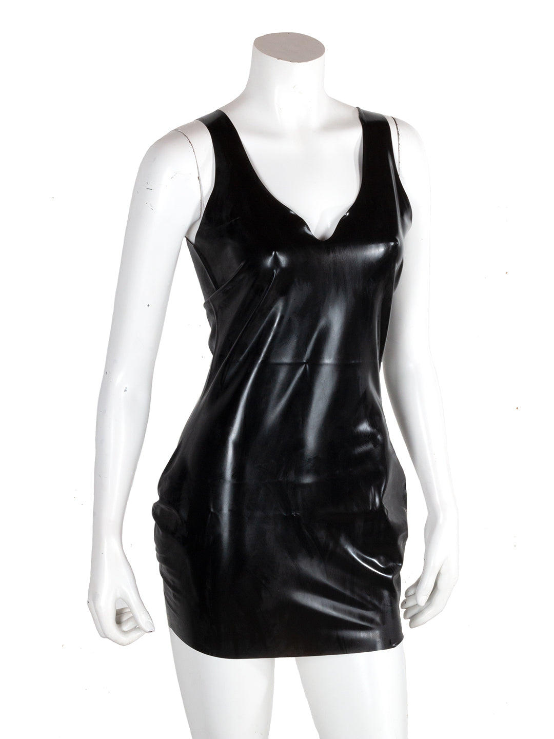 latex mini dress black Strapless Faux Leather  Cotton Candy LA Thoroughly dry and then lightly talc to avoid the latex from sticking together Black Latex Corset Mini Dress