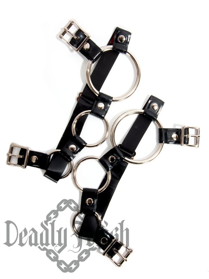 Deadly Fetish Latex: Harness Addition #12 O-Ring Leg Straps