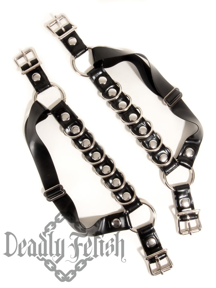 Deadly Fetish Latex: Harness Addition #18 D-Ring Leg Straps