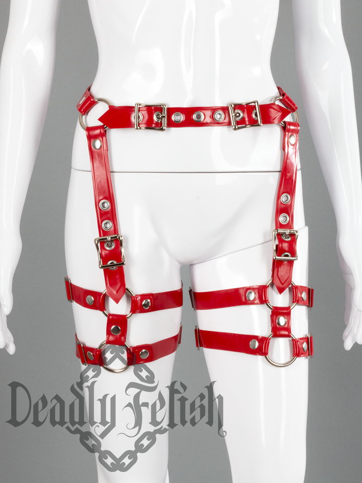 Deadly Fetish Latex: Harness Addition #21 Adjustable Leg Straps