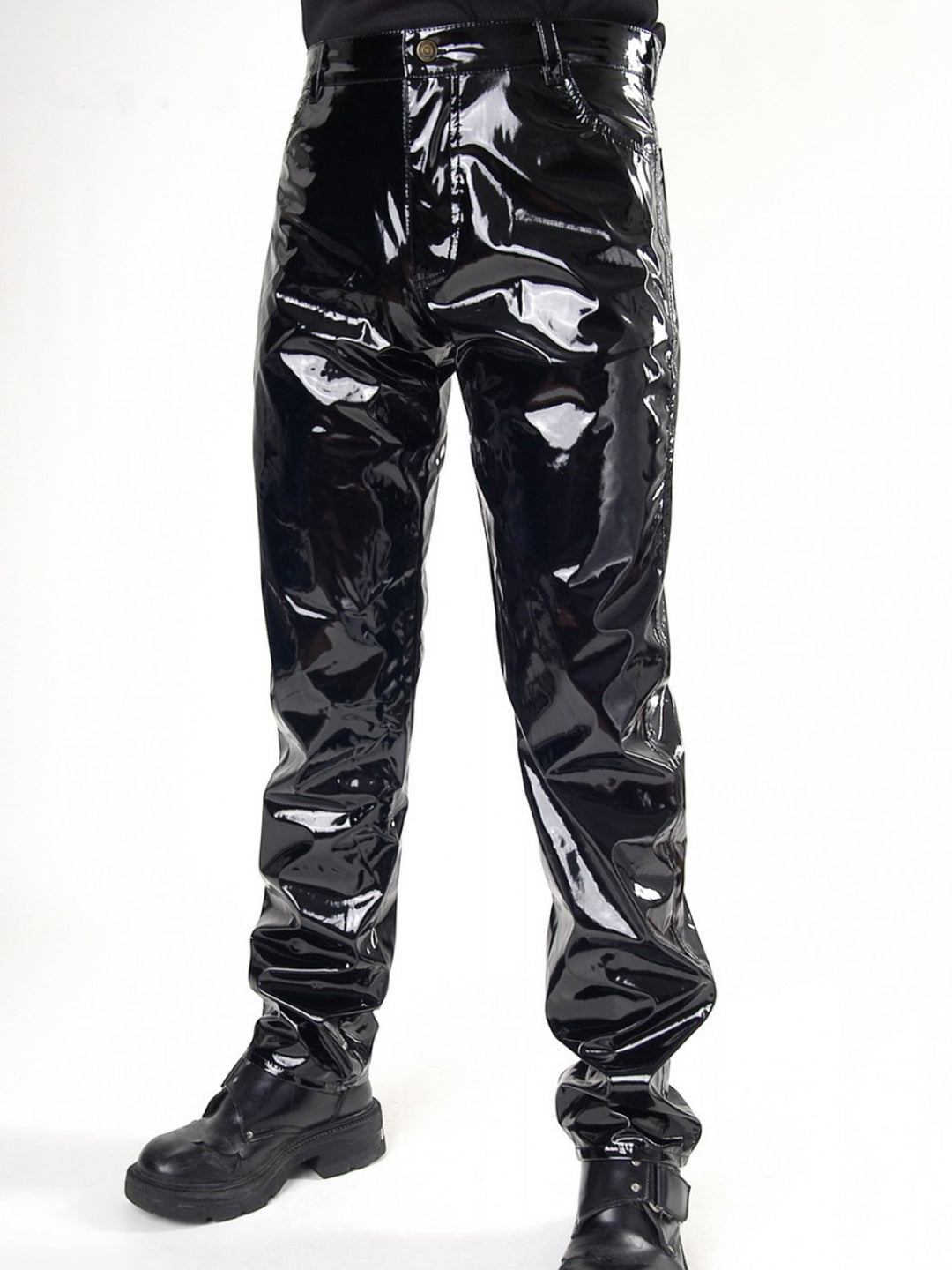 Button Fly PVC Pants Deadly Couture Inc