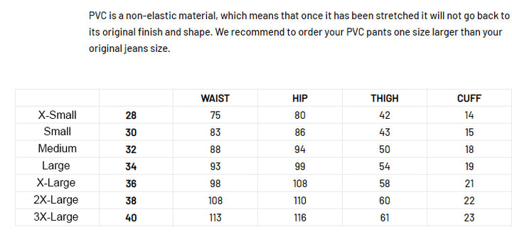 PVC Full Zip Pants