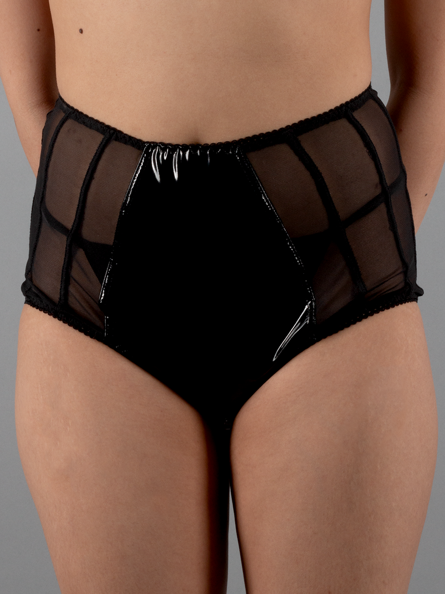 PVC Vintage Style High Waisted Panties
