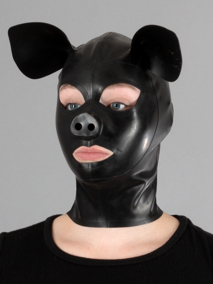 The Piggy Latex Hood