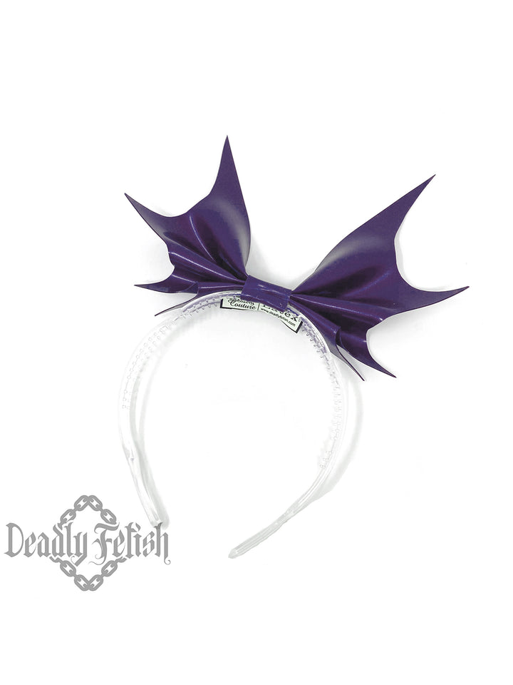 Deadly Fetish Latex: Vault Bat Bow Headband