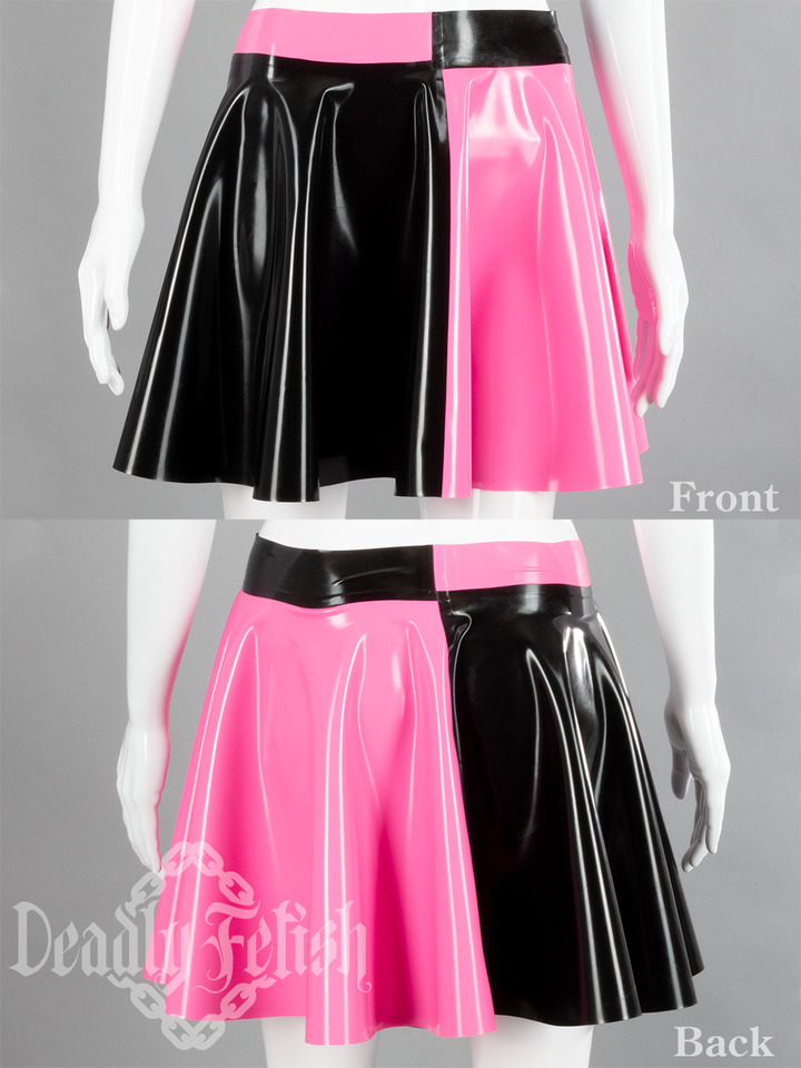 Deadly Fetish Made-To-Order Latex: Bi-coloured Skirt #06