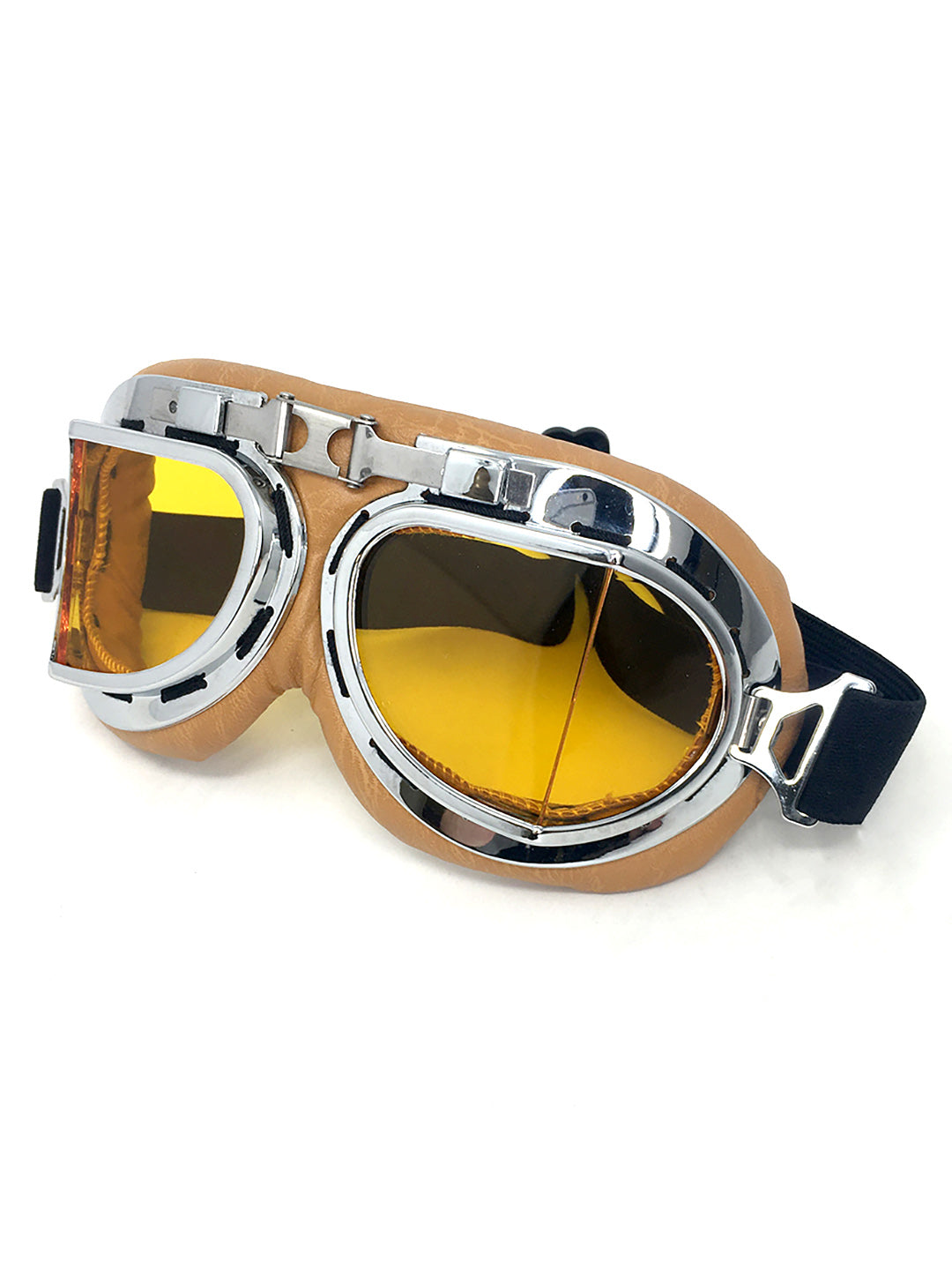 Amber and Brown Aviator Goggles