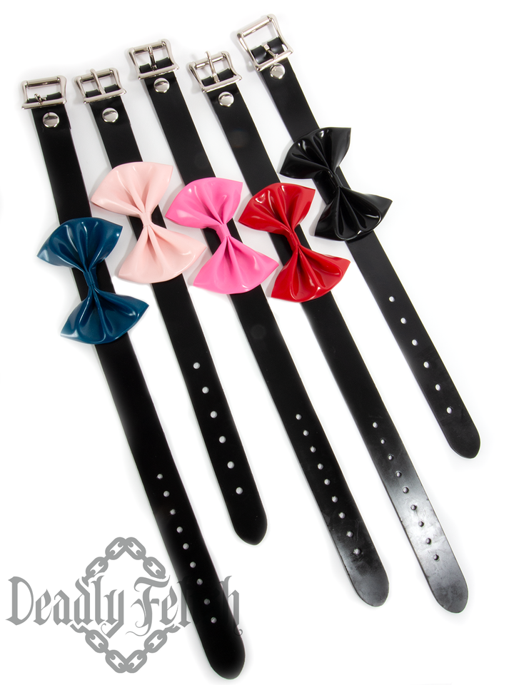 Deadly Fetish Made-to-Order Latex: Basic Bow Choker