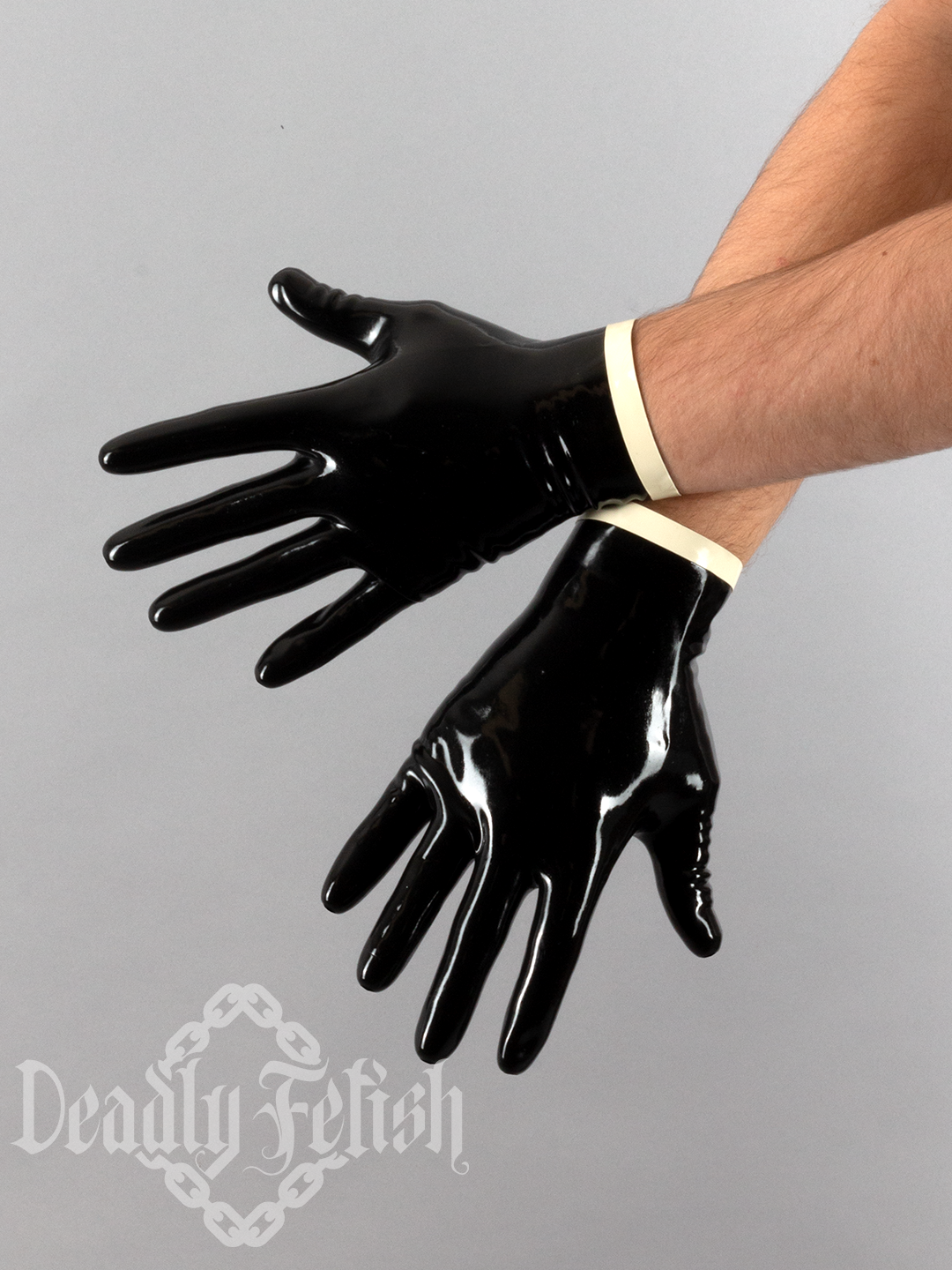Deadly Fetish Made-To-Order Latex: Gloves With Trim