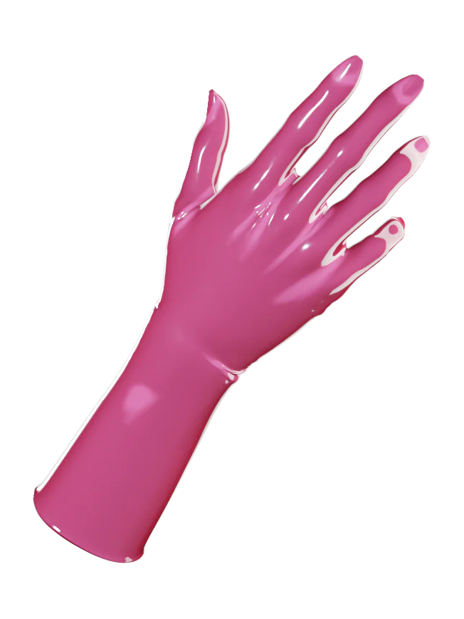 Latex Mid-Arm Length Gloves