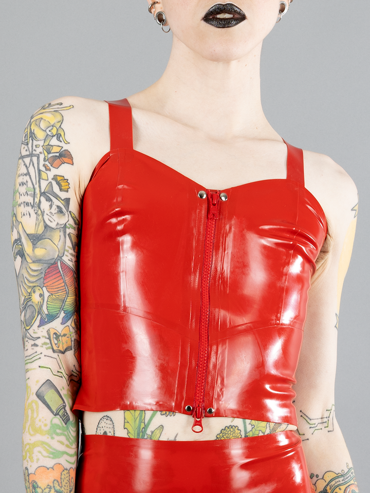 Bustier Style Latex Top