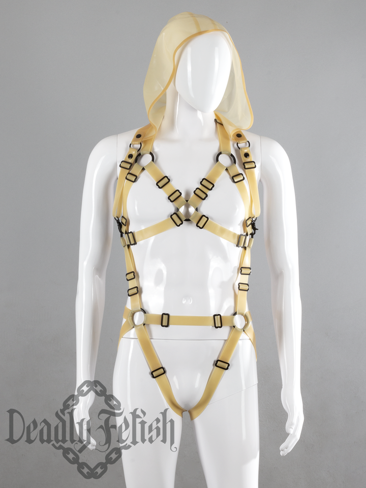 Deadly Fetish Made-To-Order Latex: Harness Addition #19 Clip-On Hood