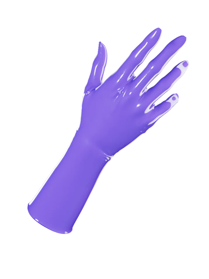 Latex Mid-Arm Length Gloves