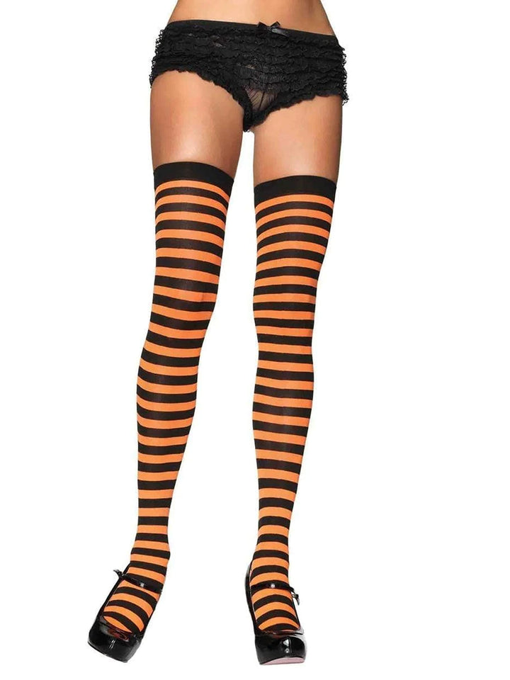 Striped Nylon Stockings