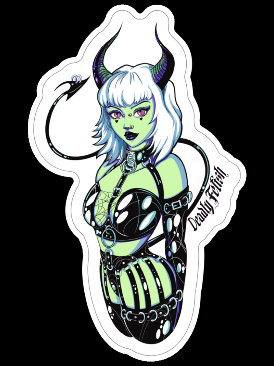 Deadly Fetish Succubus Sticker