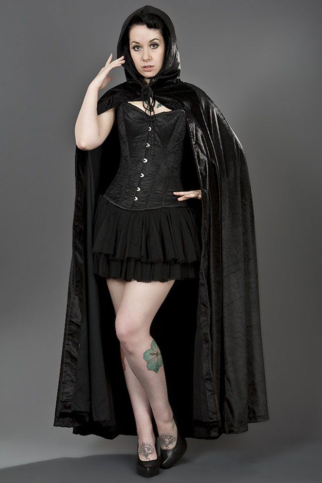 Black Velvet Cape
