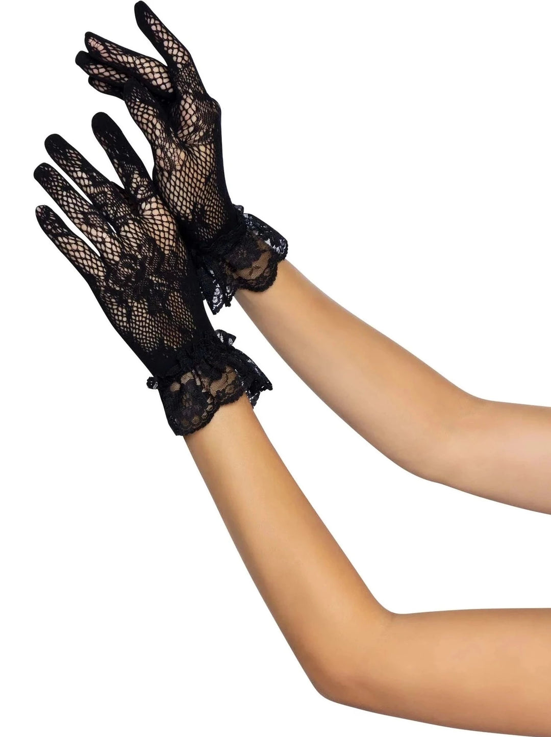 Stretch Lace Wrist Length Gloves