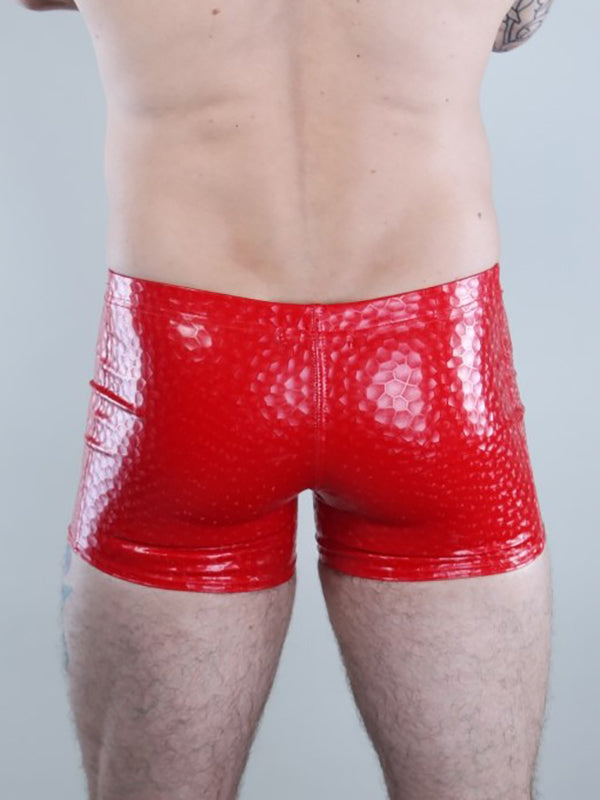 Patterned PVC Shorts