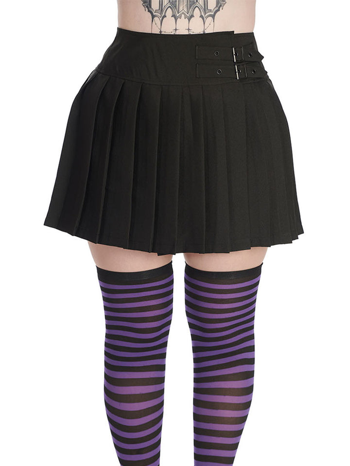 Pleated Wrap Skirt