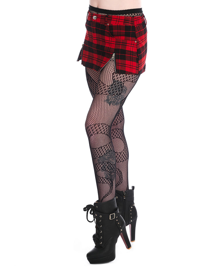 Plaid Micro Mini Skirt