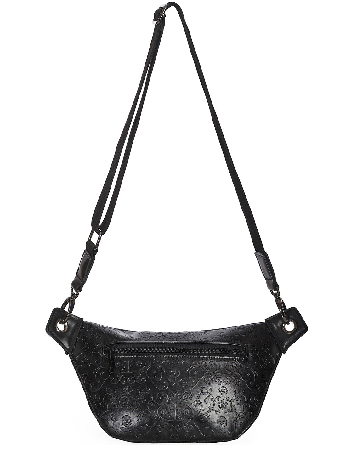 Damien Embossed Shoulder Bag