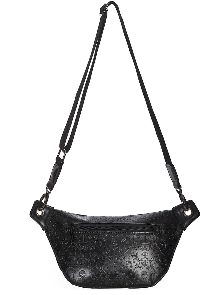 Damien Embossed Shoulder Bag