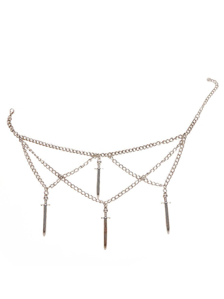 Layered Dagger Necklace
