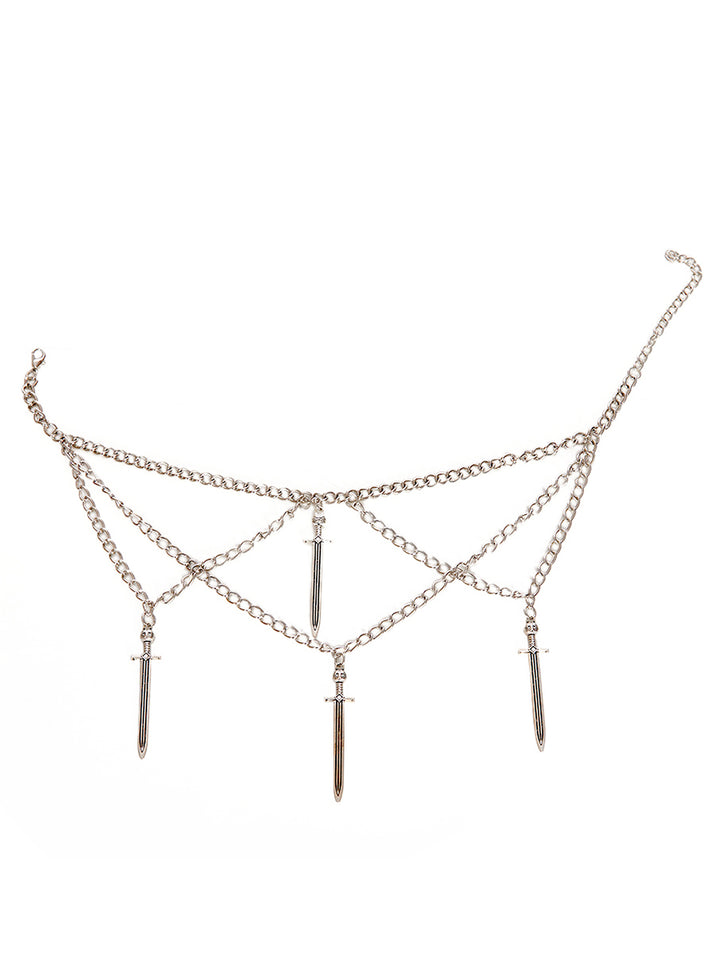 Layered Dagger Necklace