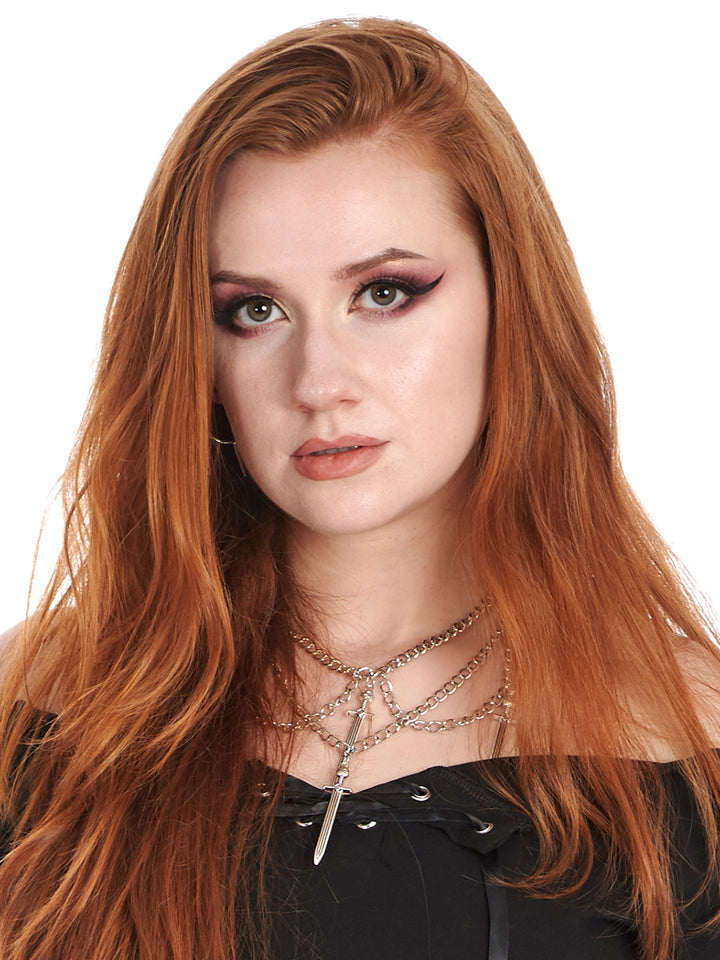 Layered Dagger Necklace