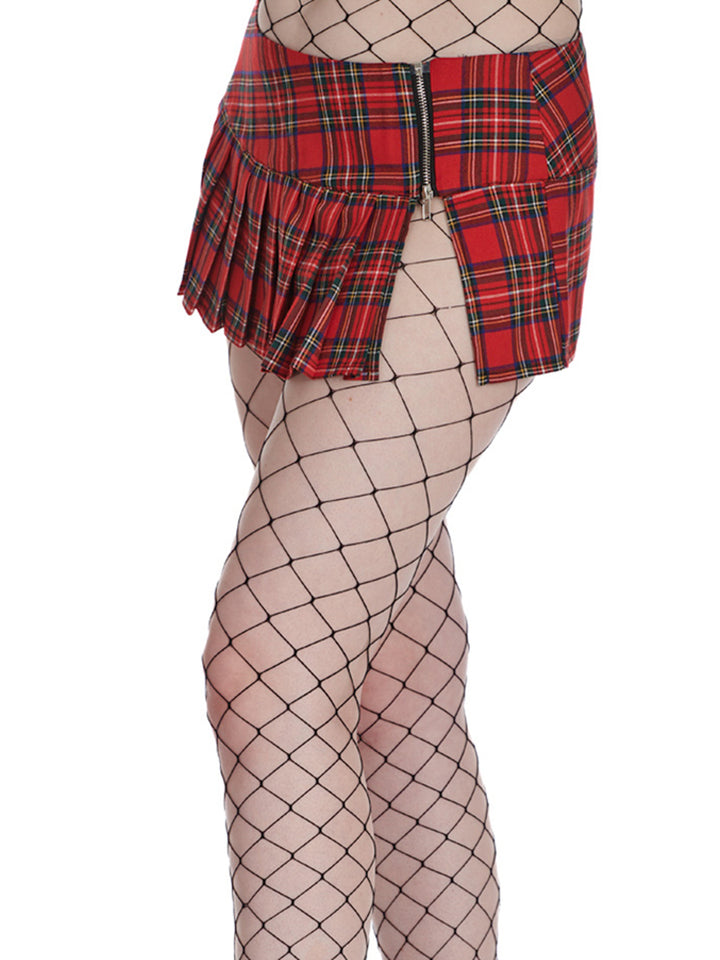 Plaid Micro Mini Skirt