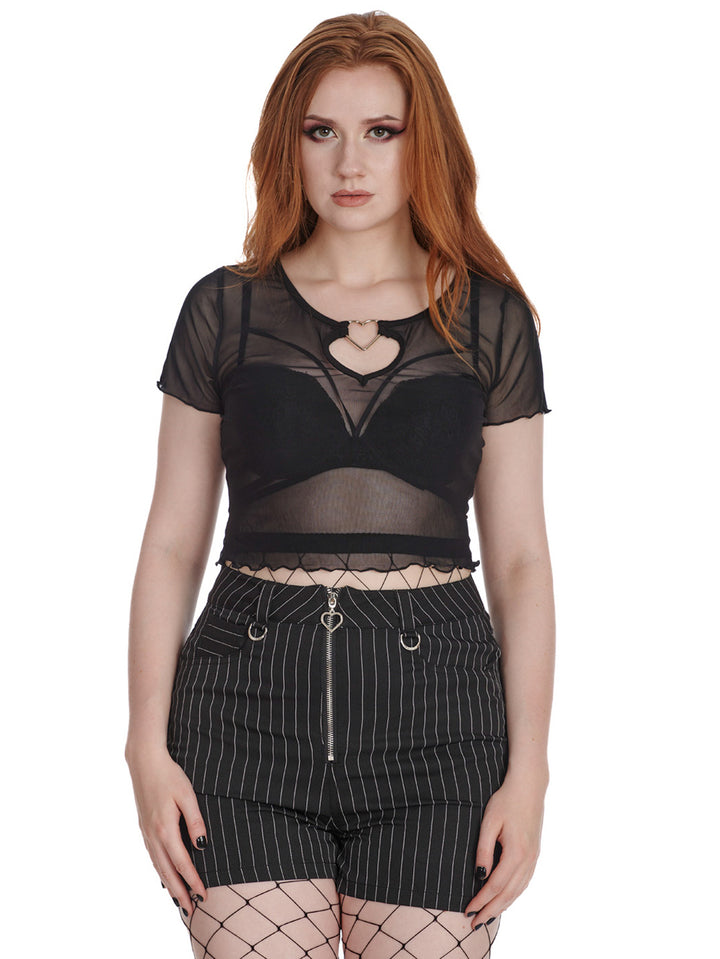 Moody Melody Mesh Top