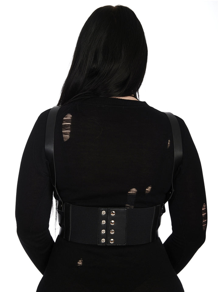 Black Angel Vegan Leather Harness