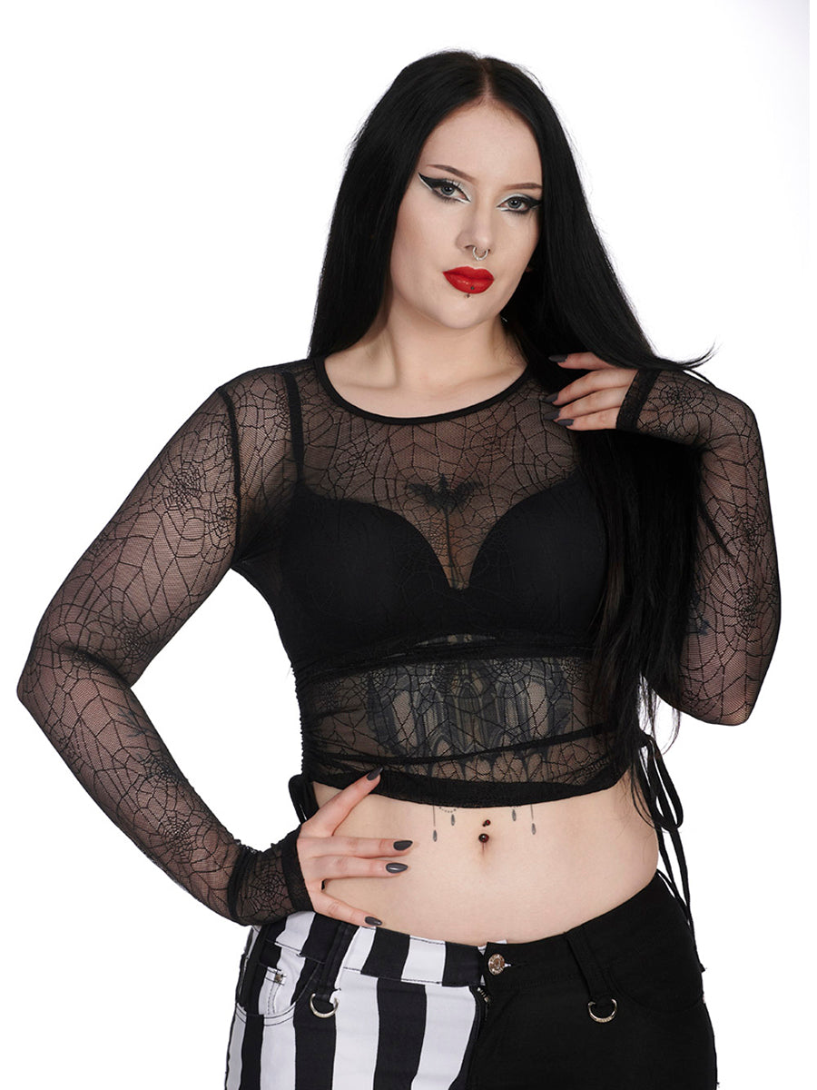 Groove Spiderweb Mesh Top