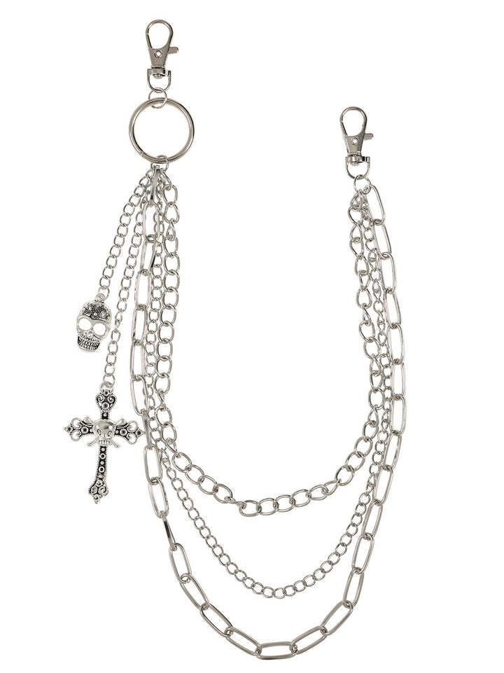 Silver Cruz Trouser Chain