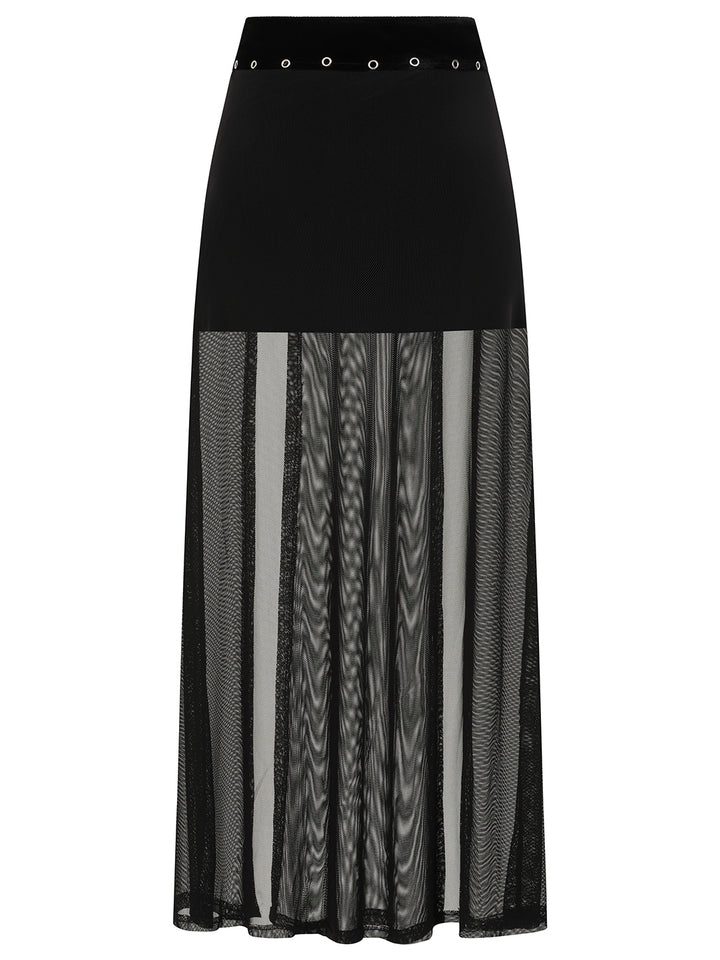 Obsidian Slit Skirt