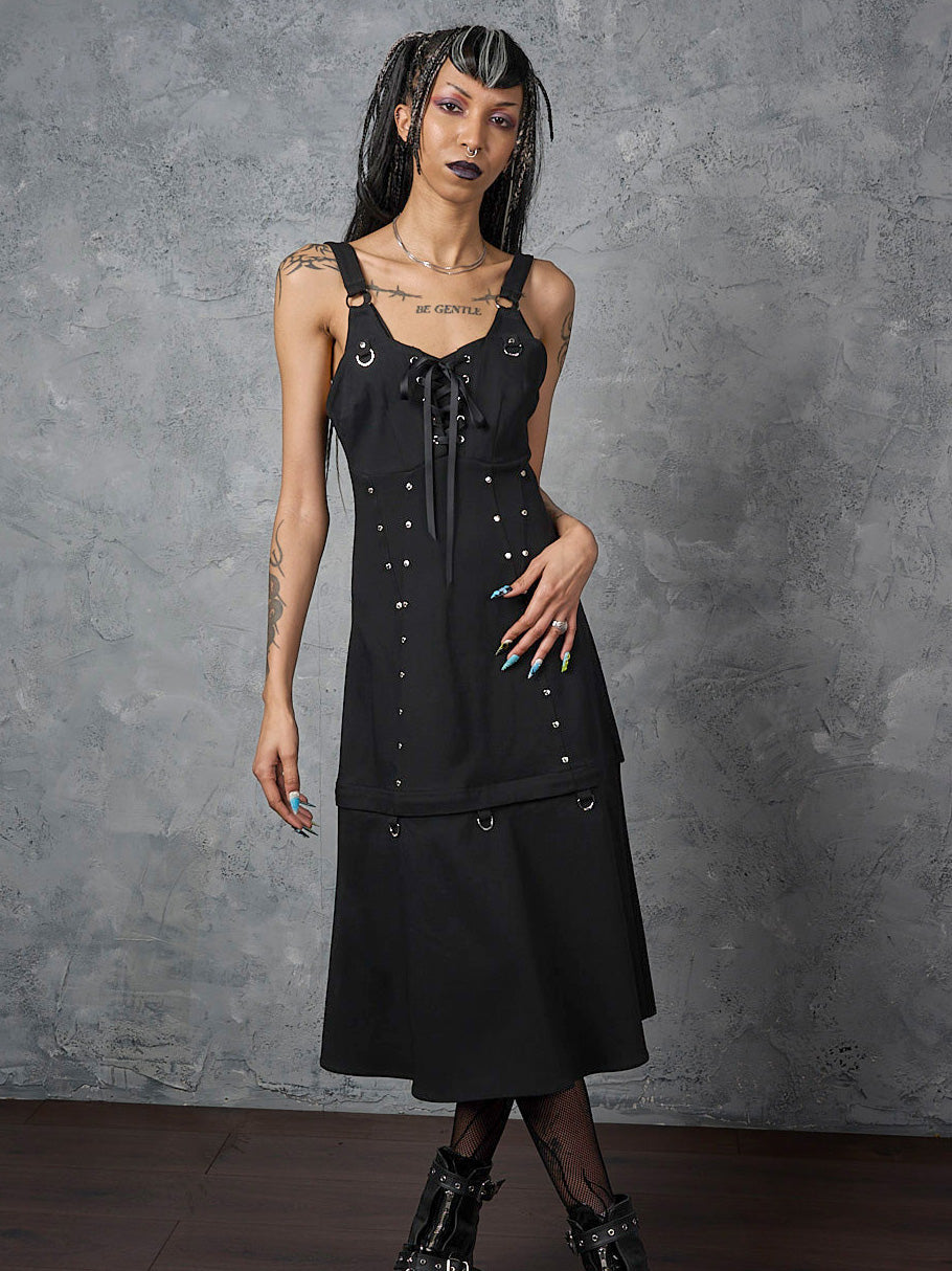 Black Iron Bloom Dress