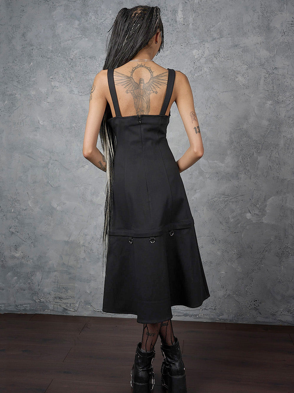 Black Iron Bloom Dress