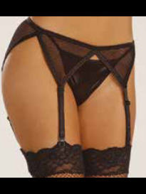 Fishnet Garter Belt