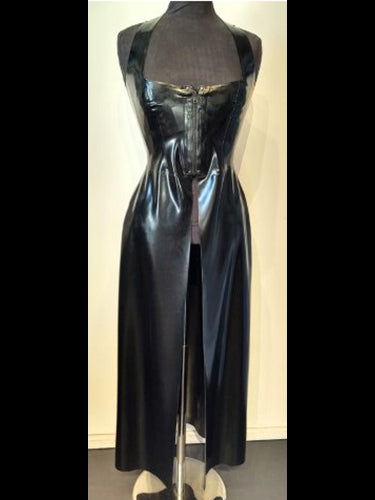 Split Front Latex Dress