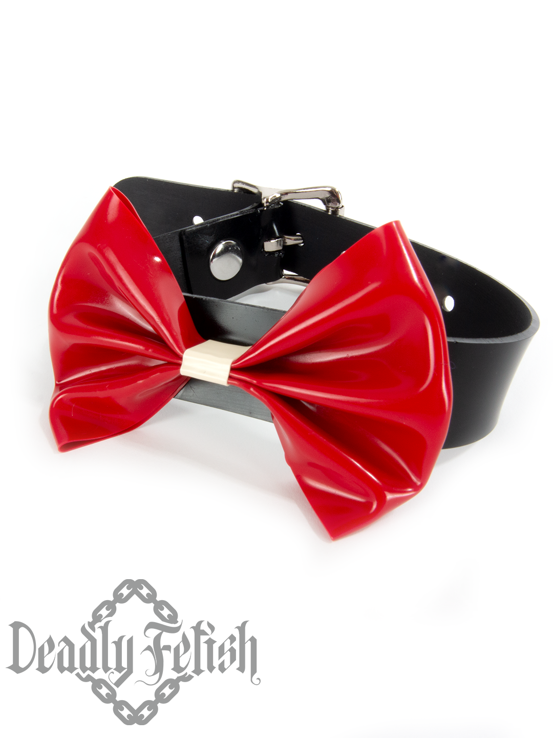 Deadly Fetish Made-to-Order Latex: Basic Bow Choker