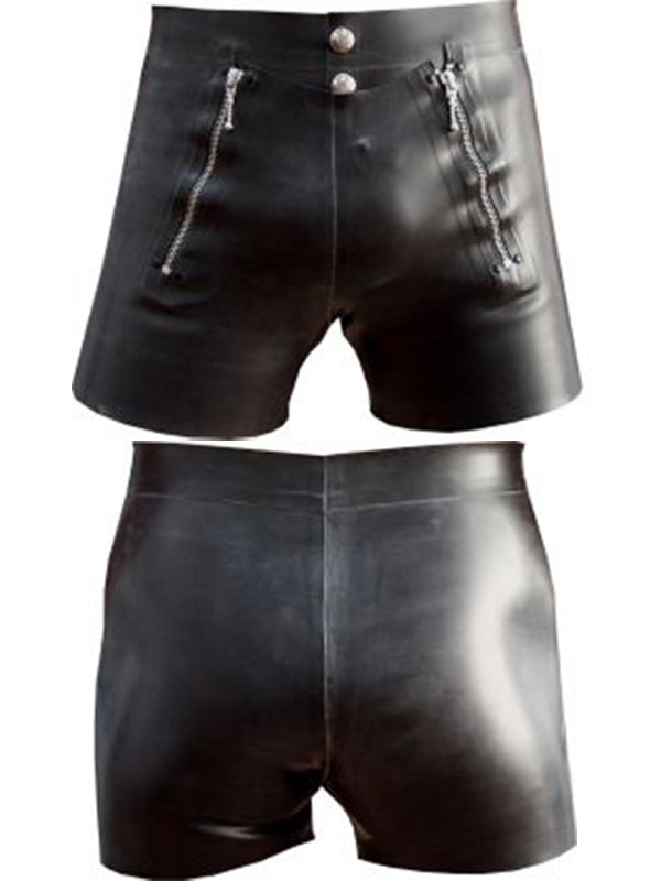 Latex Front Flap Shorts