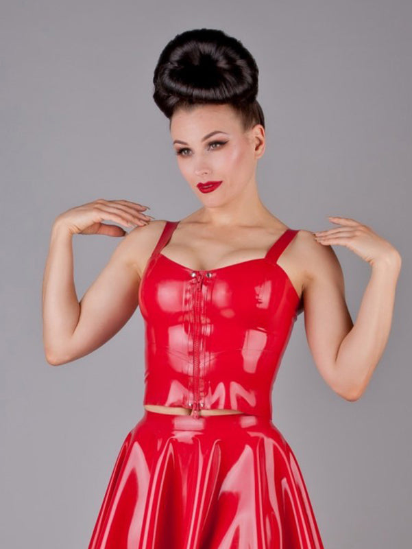 Bustier Style Latex Top