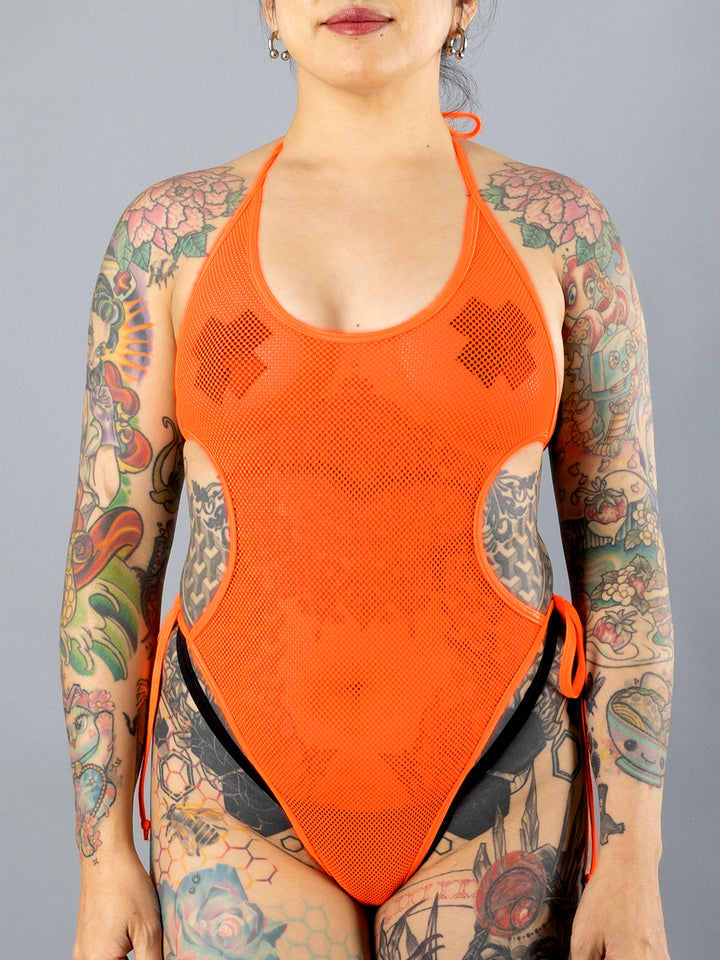 Fishnet G-String Bodysuit