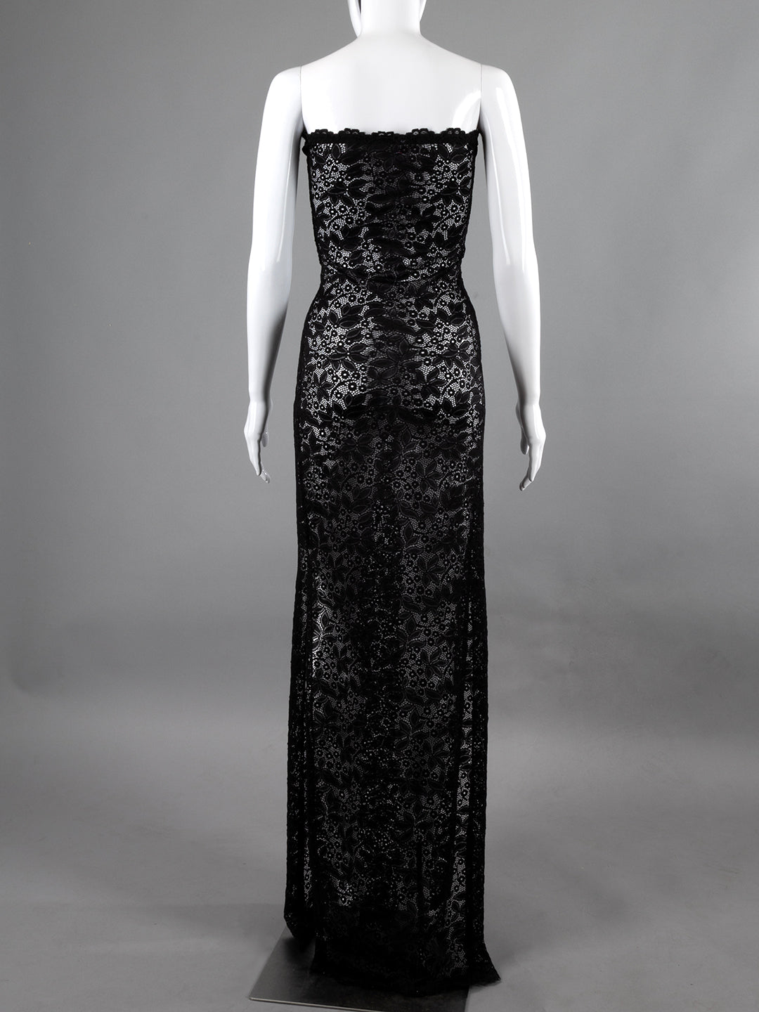 Lace Strapless Lingerie Gown